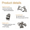 zDwfDc 6PCS 23-25mm T-Bolt Hose Clamps Stainless Steel Heavy Duty