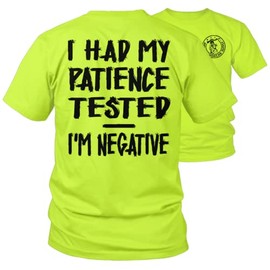 Crazy- Hi Vis Safety Yellow Funny Construction Work Shirt (4X)