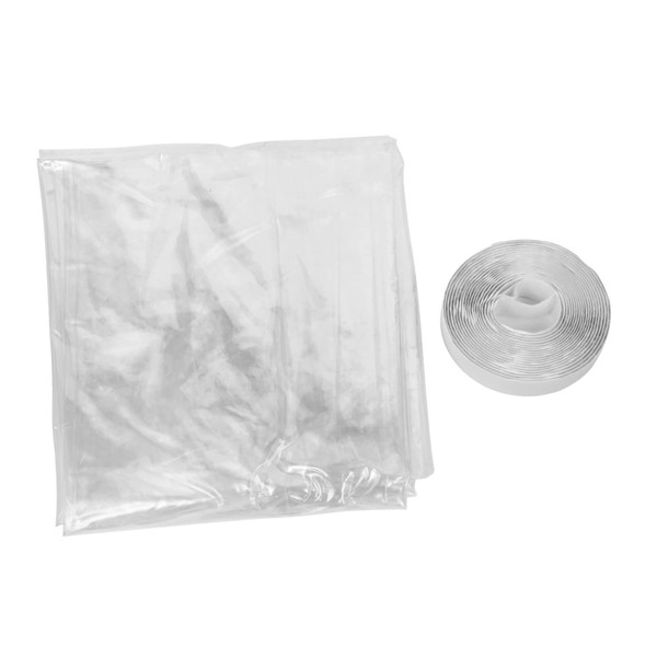 TEHAUX Windproof Window Insulation Film DIY Transparent Cover for Winter