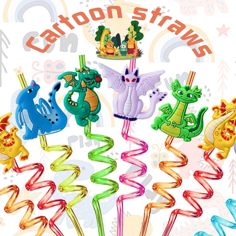 YOUYIKE Pack of 8 children's straws