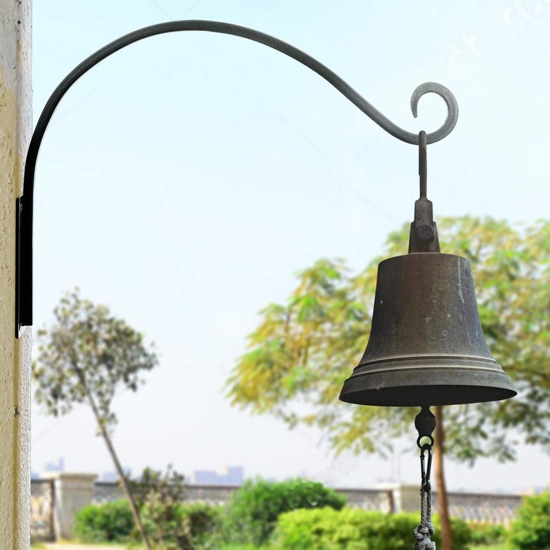 Lifyzoon Heavy Duty Plant Hanger Bracket - Outdoor Hand-Forged Hanging