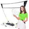 E-Jet Badminton Net Rackets Shuttlecocks Combo Set - Portable &