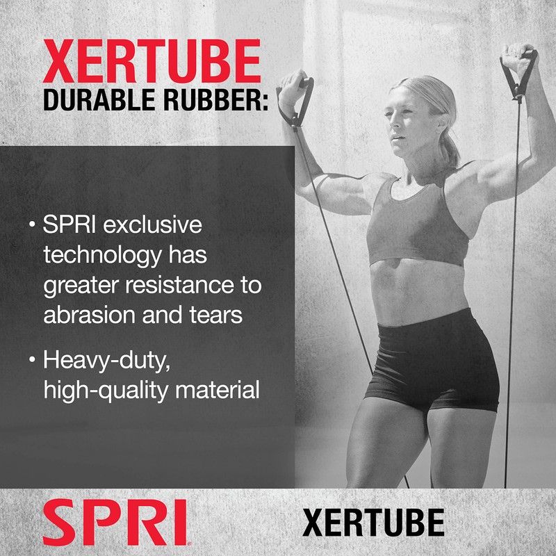 SPRI Xertube Resistance Bands with Handles – All Exercise Cords