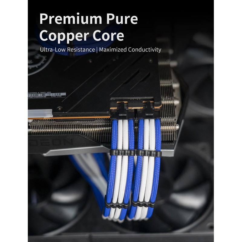 upHere Sleeve Extension Power Supply Cable Kit, Power Supply with