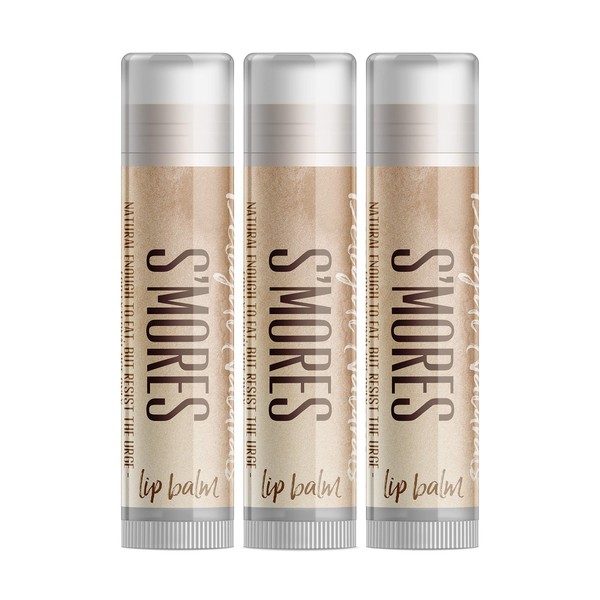 Delight Naturals S'Mores Lip Balm - Three Pack