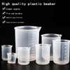 Scientific Cup Set Measuring Cylinder Lab Plastic Graduated Jug Bottles