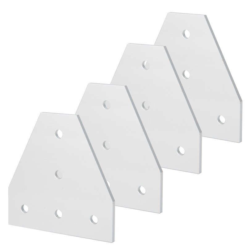 203040 T Shape Joining Plate Aluminium Alloy 5‑Hole Joint Bracket