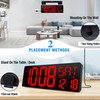 KMMKGG Large Digital Wall Clock（5.6'' Number）, 17.2" LED Wall Clock