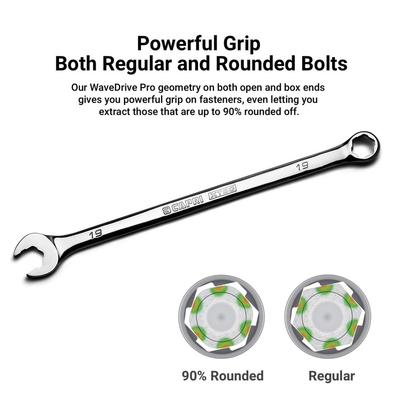 Capri Tools 13 mm WaveDrive Pro Combination Wrench for Regular