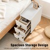 Homcosan Night Stand Small Size 9.84", Modern Minimalist Bedside Table