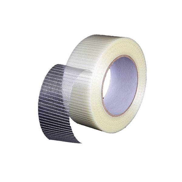 Unifizz Fiber Filament Tape 12MMx50M Transparent Tape Reinforced Packing Tapes