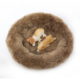 (moin moin) Dog, Dog, Fluffy, with Bed, Dog, Realistic Figure, Magnets, Realistic Magnets, 2 Pieces