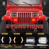 Unbranded Newest Pair 5x7" 7x6 LED Headlights Hi/Lo DRL For