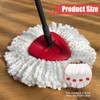 4 PCS Spin Mop Head Refills + 1 Mop Holder