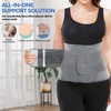 RAFSUN Postpartum Belly Band & Abdominal Binder - Adjustable Waist