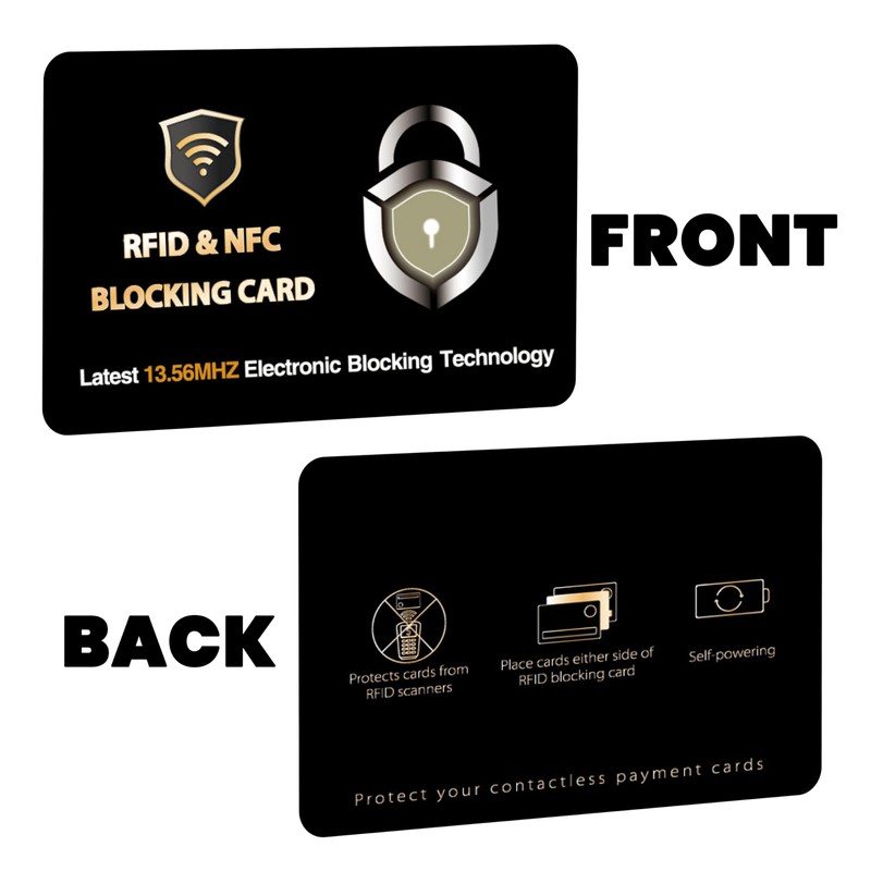 SaiTech IT 2 PK RFID Blocking Cards Protect Your Entire