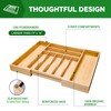 Simple Trending Bamboo Kitchen Drawer Organizer, Expandable Silverware Organizer, Utensil
