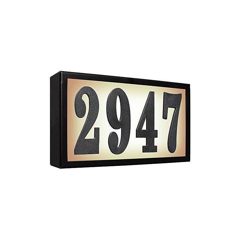 Serrano Standard Lighted Address Plaque