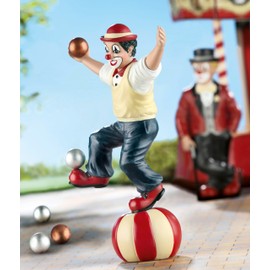 Gilde Clown the Acrobat - Decorative Figure and Collector's Item Handmade - Decoration Living Room Display Case - Multi-Colour Height 18 cm