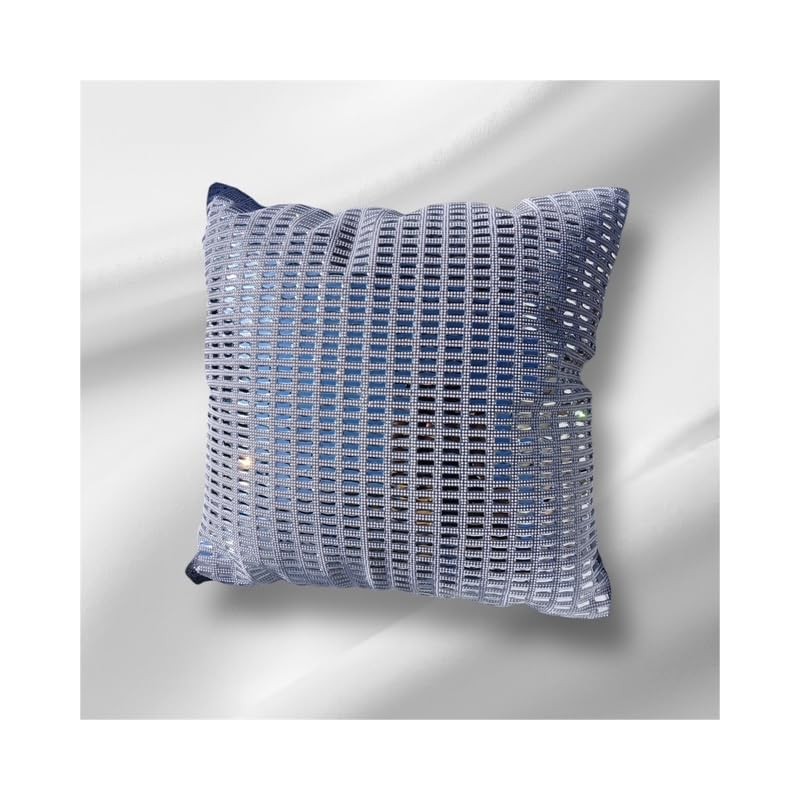 Pearls Embedded Throw Pillow Covers with Rhinestone Crystal Glass Luxurious
