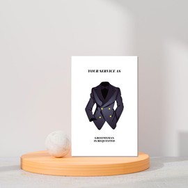 Arsagen Funny Groomsmen Proposal Card, Humorous Will You Be My Best Man Card, Groomsman Invitation Card, Usher Proposal Card