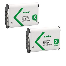 Kastar Battery (2-Pack) for NP-BX1, M8 and Cyber-Shot DSC-HX50V, HX300, RX1, RX1R, RX100, RX100 II, RX100M II, RX100 III, RX100M3, WX300, HDR-AS10, AS15, AS30V, AS100V, AS100VR, CX240, MV1, PJ275
