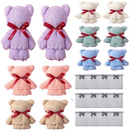 Handkerchief, Petite Gift, Bear, Towel, Handkerchief, Ladies' Gift, Towel Bear, Christmas, Petite Gift, Hand Towel, Popular, Moving, Greetings, Weddings, Birthday, Housewarming, Return, Set of 2 (Kuma