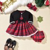 fioukiay Baby Girl Dress and Cardigan Set Infant Girl Bowknot
