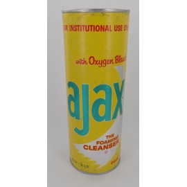 Ajax VINTAGE NOS UNOPENED Ajax 21oz Institutional Cleaner in Yellow Tube! FREE SHIP!