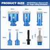Diamond Core Drill Bit Set - 6/8/25/35/50mm Diamond Hole Saw