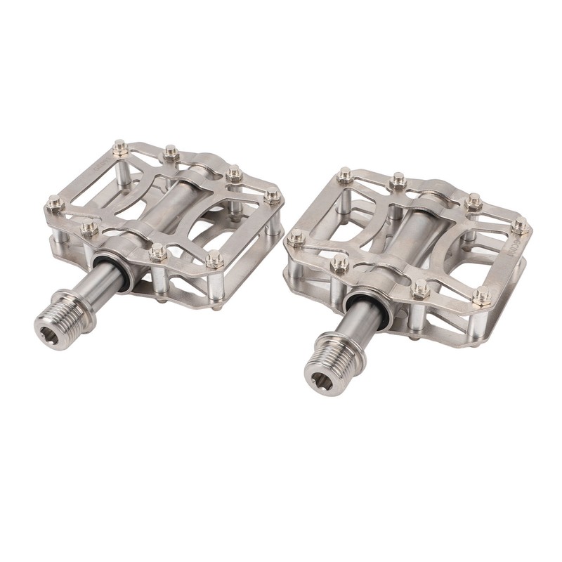 2PCS Folding Bike Pedals Ti Alloy Non Slip 3 Sealed