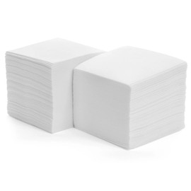 7000 Sheets - Soft Serviette Napkins, 1Ply Mini Square Tissue, White Cocktail Napkin, 10 x 10 cm Disposable White Papers, Ideal for Weddings Home Office Catering (Pack of 70)