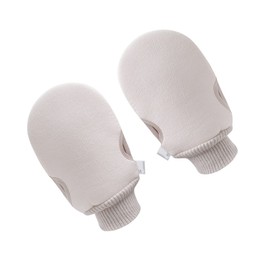 DECHOUS 2Pcs Beige Back Rub Gloves Shower Mittens for Adults Students Exfoliating Bath Scrubbers for Deep Cleansing Skin Revitalization Glove Type Wash Towels