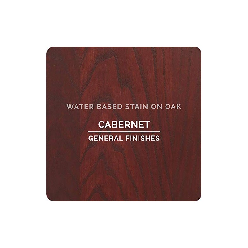General Finishes Water Based Wood Stain, 1 Pint, Cabernet