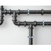 2 Pcs 3 Inch Adjustable Pipe Bracket, Heavy Duty Galvanized