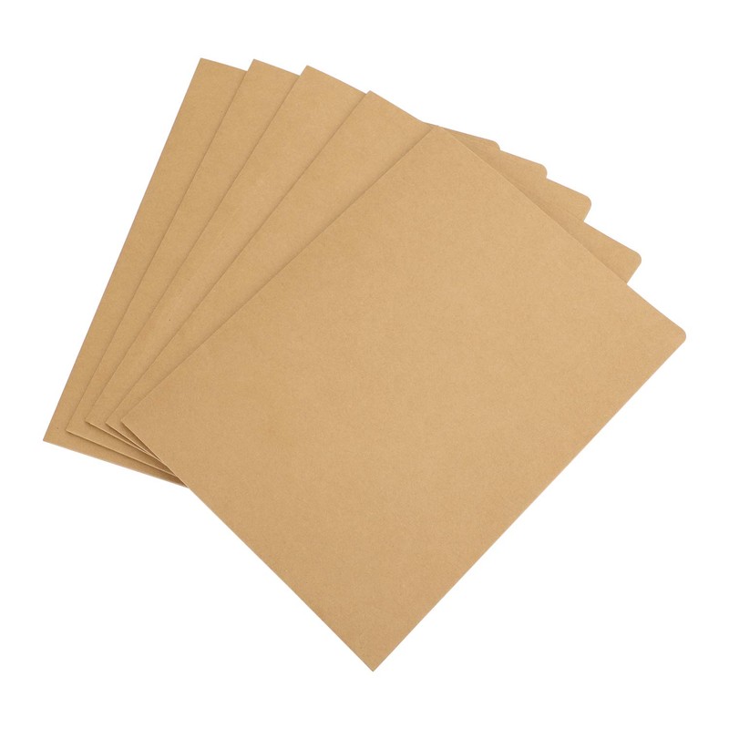 10pcs Kraft Paper Folder Set A4 File Folder File Folder