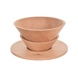 FORESTABLE Wood Coffee Dripper Natural Wood Outdoor Camping