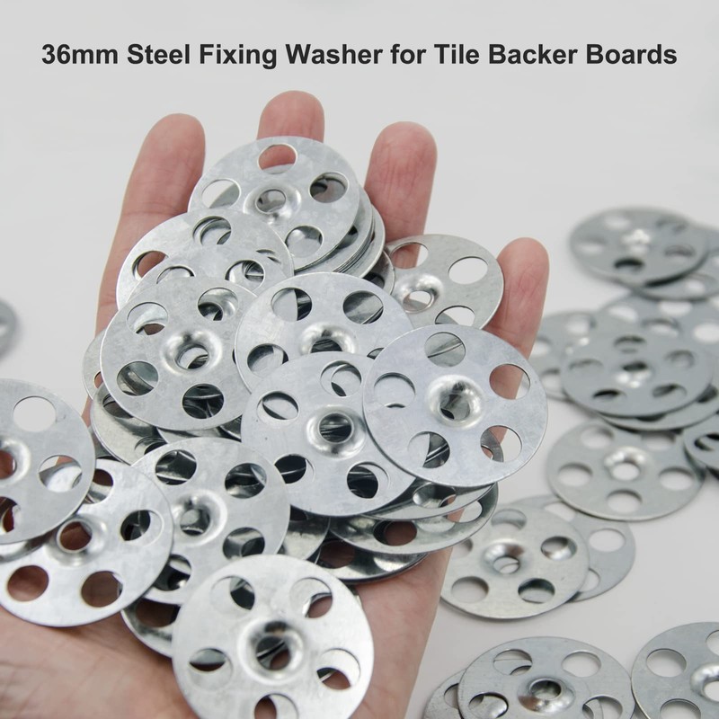 ESINO 120 Pieces Tile Backer Board Washers, Easy Fix Washers,