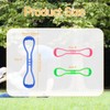 perfeclan Abbildung 8 Widerstandsband-Stretcher, tragbares Stretching-Workout-Übungs-elastisches Seil-Stretchband für Fitnessstudio-Pilates, Rosa