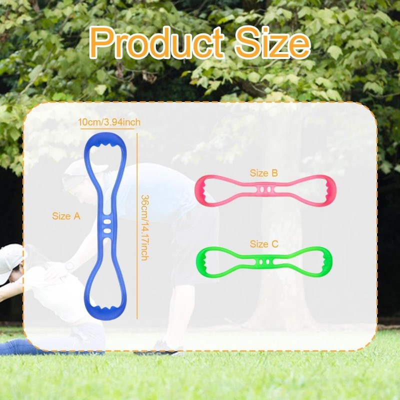 perfeclan Abbildung 8 Widerstandsband-Stretcher, tragbares Stretching-Workout-Übungs-elastisches Seil-Stretchband für Fitnessstudio-Pilates, Rosa