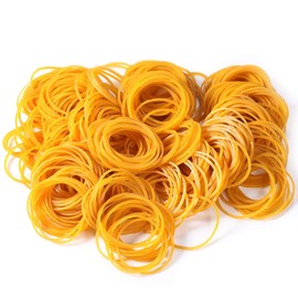 500pcs Rubber Bands Elastic Bands File Folder Elastic Rubber Bands Stationary Thick Strong Elastic Stretchable Bands for School Home Office Supplies Industrial Crafts DIY 38 Size Yellow