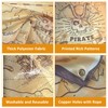BLMHTWO 185×110cm Pirate Treasure Map Backdrop, Western Treasure Island Route