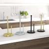 Gatco 1447B Kitchen Paper Towel Stand, Brushed Brass | Countertop