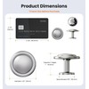 Satin Nickel Round Euro Style Cabinet Knobs, 1-1/4 Inch, 30
