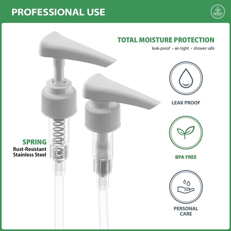 Pump for Shampoo Bottle 33.8 oz, Conditioner, Lotion, 1-Inch Neck,