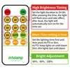 Lightonight Solar LED Strip Lights,32.8FT 6000mAh Large Capacity Solar String