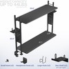 VIVO VIVO Clamp-on 40 inch 2-Tier Shelving Unit with Pegboard