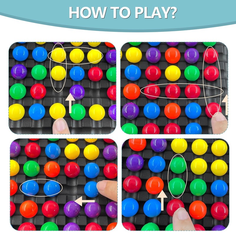 Intellectual Chess Board Double Duel, Board Game Balls, Elimination Board
