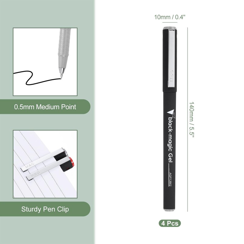 M&G Gel Pen Medium Point 0.5mm, 12 Pack Quick Dry