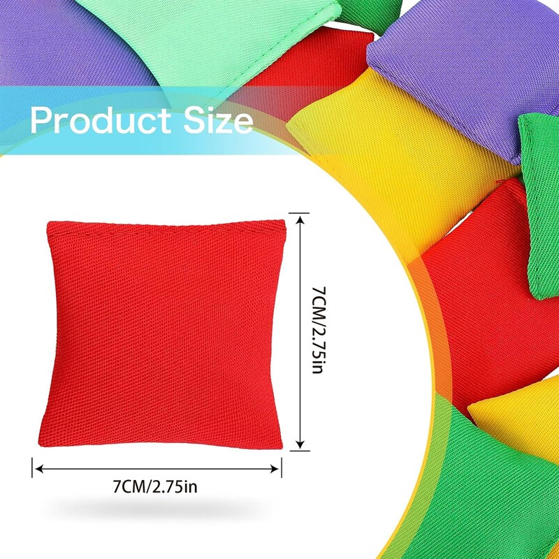 XUANZHI 15 Pieces Bean Bags for Tossing,Durable Nylon All-Weather Bean